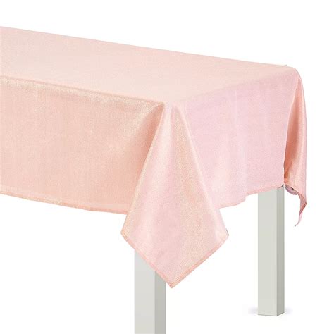 metallic rose gold fabric tablecloth|tablecloth 85x85 rose gold.